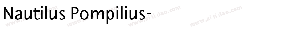 Nautilus Pompilius字体转换